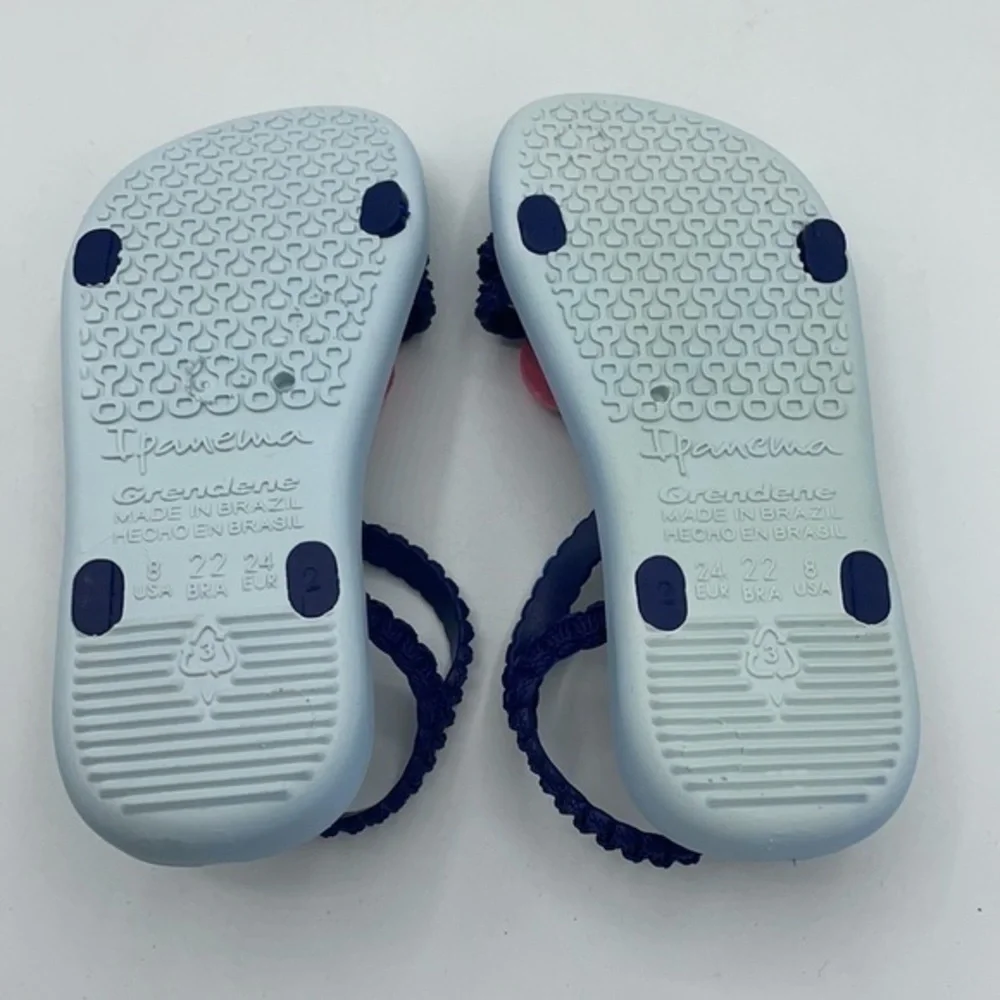 IPANEMA Blue & Pink Heart My First ipanema sandals